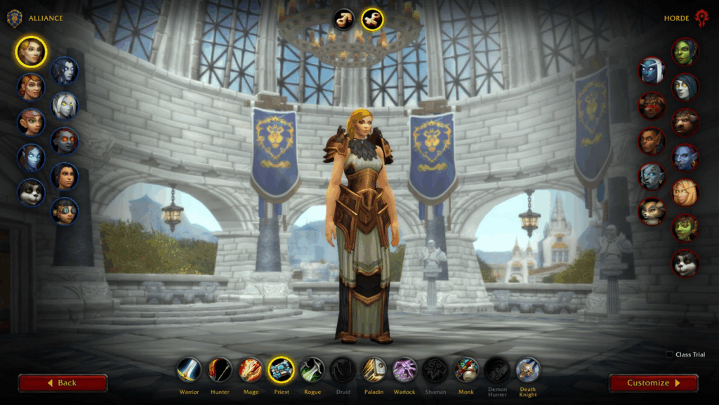 World of Warcraft character customization screen | EE 1.3: Marketball || NUKANGA